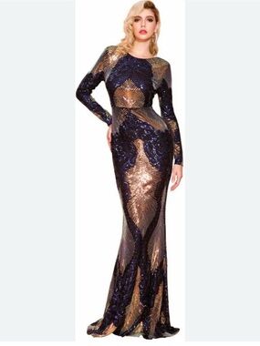 Evening sequins dress